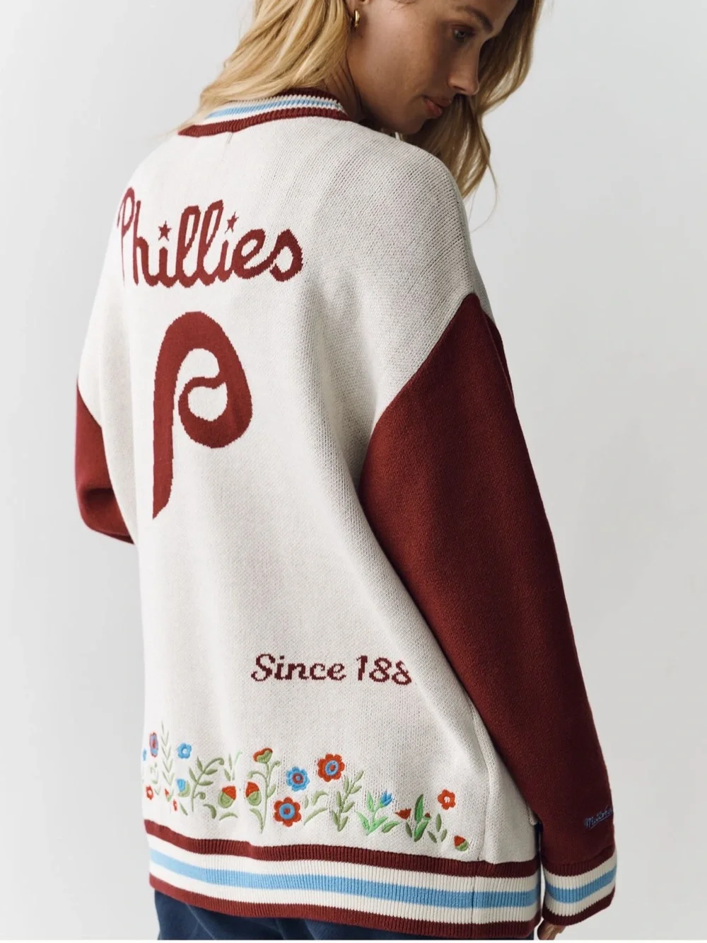 NWT Mitchell & Ness MLB Cardigan - Phillies - Size Medium